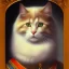 Placeholder: Portrait of a cat Rembrandt style