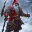 Placeholder: Insanely detailed photograph of an “D&D barbarian santa” with intricate detailed beard, intricate embroidered clothing, hyperdetailed painting by Ismail Inceoglu Huang Guangjian and Dan Witz CGSociety ZBrush Central fantasy art album cover art,8K, hdr, mysterious, ominous, snowflakes,jolly