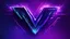 Placeholder: A cyberpunk logo of the letter "V". Purple. Indigo. Atmospheric.