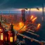 Placeholder: fullbody Drawing of 'sketch of steampunk cities as in the movie mortal engines(2018)',intricate detail,andrea bonelli,Kilian Eng,Ohrai,evan lee,Aleksandr Sidelnikov,KyuYong Eom,three quarters frontal aerial view,toned colors,32k