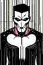 Placeholder: punisher sku;; in the style of Hiroshi Nagai