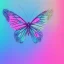 Placeholder: pastel colors, blue, pink, white, butterfly