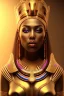 Placeholder: A beautiful portrait of Pharaonic queen , high key lighting, volumetric light high details psychedelic background