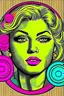 Placeholder: Vintage pop art style, coin