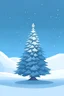 Placeholder: illustration of a 2-dimension Christmas tree surrounded by snow.