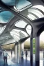 Placeholder: Water metro station design, modern, sophisticated, futuristic, assume year to be 2100