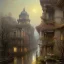 Placeholder: Skyline, garden rooftops, Uphill roads, street with trees , mediterranean Metropolis , Vignola classicism architecture, palladio,, by Jeremy mann, John atkinson Grimshaw," "white Beaux Arts architecture , genoa, naples, porto,Rome, Buenos Aires,Madrid,Marseilles by Jeremy mann"