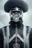 Placeholder: All Black Russian soldier, wearing high tech mask, white smoke, dark, rage, sorrow, high definition, ultra 8 k, volumetric lighting, blue fire, fog