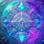 Placeholder: cristal angelic castle crystalline, blue,pink , cosmic, opalescent, gemstones, crystals, other worldly,water,bright, ice background, snow lake blue