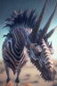 Placeholder: whale zebra antelope thorny devil stallion ,16k, octane effect, unreal engine, cinema 4d, POTRAIT