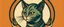 Placeholder: logo con estilos retro scy fi 90´ con un gato