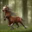 Placeholder: A new forest pony galloping through the woods