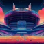 Placeholder: A bright pixel art cyberpunk-style illustration of the crystal palace stadium