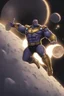 Placeholder: Mighty Thanos cutting the moon in half