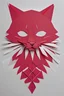 Placeholder: cat, Kirigami, papper cut artwork