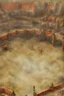 Placeholder: fantasy medieval fighting arena from above