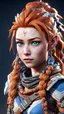 Placeholder: cute hot aloy, game horizon, 3d,