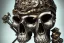 Placeholder: metal skull , steampunk