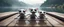 Placeholder: close up on huge dented glowing ghost transparent rat baby snakes into smiling in fast boat with googly eyes, raised by ninja necromancer in the wild, on wooden bridge by lake in surreal reflecting stone chrome landscape, background motion blur, volume light fog, rays, 4d maze