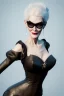 Placeholder: Carmen Dell`orifice as evil queen in black leather, leather, busty, cleavage, angry, stern look. character design by cory loftis, fenghua zhong, ryohei hase, ismail inceoglu and ruan jia. unreal engine 5, artistic lighting, highly detailed, photorealistic, fantasy