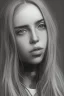 Placeholder: Billie Eilish, legs, photorealistic illustration, 4k