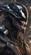 Placeholder: Venom with no eyes mix with machine in solo leveling shadow artstyle, cyberpunk them, intricate details, highly detailed, high details, detailed portrait, masterpiece,ultra detailed,best quality