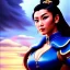 Placeholder: portrait of beautiful Chun-Li Street Fighter painting by Brom , oil on canvas, cinematic composition, extreme detail,fit full head inside picture,8k