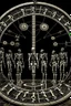 Placeholder: skeletons dressed in long black clockes standing in a circle