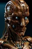 Placeholder: Cybernetic body make 3d printed with bionic eyes and 3d printed skin tone colored brown