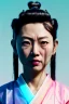 Placeholder: portrait, Asian woman samurai warrior :: symmetry photography, cyberpunk style :: punk hair, army, katanas, japanese traditional ornaments, pink, white, black, led wires, glow eyes, cinematic, Ultra realistic, dark scene, soft color, highly detailed, unreal engine 5, RTX, ultra detail, 3d, finely drawn, high definition.