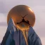 Placeholder: the broken sun melts down the mountain