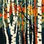 Placeholder: Interlacing branches african forest birch abstract in the Australian aboriginal art style painted by alexandre archipenko and juan miro and henri Matisse and patrick heron and chantal joffe , source pinterest , singulart or devian art, or galerie art