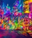 Placeholder: 4k realistic colourful city scapes