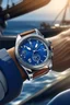 Placeholder: Generate a dynamic scene featuring a sailor actively engaged in sailing tasks, with the best sailing watch prominently visible on their wrist. Showcase the watch's features in a realistic and practical setting.