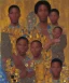 Placeholder: royal African American young brothers of four by Gustav Klimt