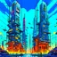 Placeholder: cyberpunk retro futuristic for comics in orange