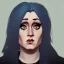 Placeholder: Portrait of a 30 year old witch like Adele