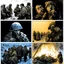 Placeholder: Masterpiece1:5)(Fineart), (award-winning:1.5), highest quality, war journalism, ink and colored pencil sketch of photocollage (by Gustave Doré, Jan Saudek:1.5),(Eastern Ukraine:(panel one:the moment after a battle ends, horrors of war, wounded men),(2nd panel, cinematic shot of men sitting in trench with 1000 yard stare (focus on their eyes:1.5)),(the third panel shows troops tired but hyper alert), (the fourth panel shows the sky is filled with incessant, fire and smoke everywhere,)