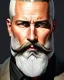 Placeholder: "MIddle aged white human male, with a trimmed but uneven beard, piercing green eyes with slick back hair, full-scale head and shoulders portrait, 8k resolution concept art portrait by Greg Rutkowski, Artgerm, WLOP, Alphonse Mucha dynamic lighting hyperdetailed intricately detailed Splash art trending on Artstation triadic colors Unreal Engine 5 volumetric lighting Splash art fantasy"