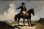 Placeholder: newry highwayman, brigand, rogue, William orpen style, oil painting,