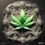 Placeholder: 3d marijuana leaf, beautiful rich, detailed yin and yang symbol, shiny, intricate, gorgeous, ultrafine detail, hyperrealism, trending , sharp focus, intricate details, highly detailed, glowing, glitter, complementary colours