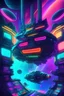 Placeholder: Intergalactic Queer Station: A massive space station situated in the heart of the galaxy, adorned with neon lights that glow in the colors of various Pride flags. digital art