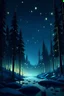 Placeholder: polygonal art,photo of a snowy fir forest,midnight hour,fireflies,lakeside,8k, volumetric lighting, Dramatic scene, style disney