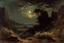 Placeholder: Night, clouds, flowers, rocks, mountains, trees, sci-fi, rodolphe wytsman and alfred stevens impressionism paintings