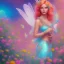 Placeholder: bright fairy in a flowery landscape synthwave, colorful, psychedelic, fairytale artstation, concept fairy art, smooth, extremely sharp detail, finely tuned detail, ultra high definition, 8 k