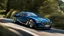 Placeholder: A sleek with livery (((bmw bentley))), its contours and details perfectly captured in a (((cinematic view))), zipping along a winding road under a beautiful blue fresh morning sky