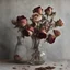 Placeholder: Dried roses in vase