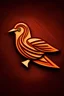 Placeholder: Make a logo of a bird made of wood