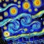 Placeholder: The Starry night cyberpunk