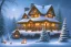 Placeholder: Christmas river mountain lantern cabin